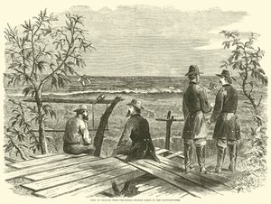 Utsikt over Atlanta fra signalstasjonen nord for Chattahoochee, juli 1864 av American School