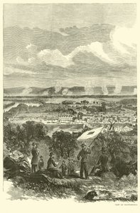 Utsikt over Chattanooga og det føderale leirstedet, november 1863 av American School