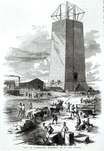 Utsikt over Washington-monumentet slik det nå ser ut, fra 