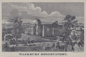 Washburn Observatory, Madison, Wisconsin, USA (litho) av American School