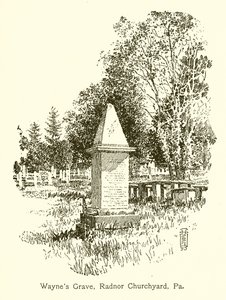 Waynes Grave, Radnor Churchyard, Pa av American School