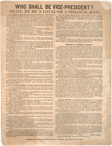 Hvem skal være visepresident? George Pendleton vs. Andrew Johnson (valg i 1864), 1864 av American School