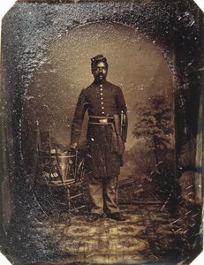 William J. Netson, 54th Massachusetts Infantry, ca. 1863 (tintype) av American School