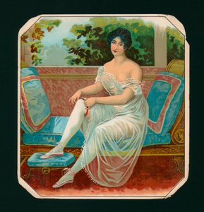 Kvinnepåkledning (chromolitho) av American School