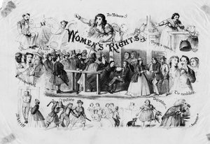 Kvinners rettigheter, c. 1870 av American School