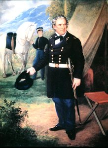 Zachary Taylor (farge litho) av American School