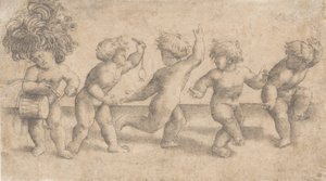 Five Dancing Putti,.n.d. av Amico Aspertini