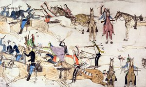 Slaget ved Little Bighorn, Montana, USA, 25.–26. juni 1876 c1900