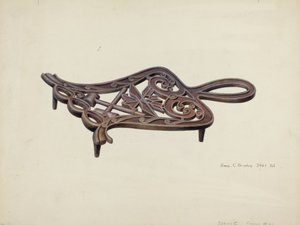 Flatjernstativ av Amos C. Brinton