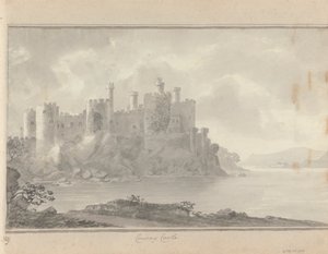Utsikt i England, Skottland og Wales: Conway Castle av Amos Green