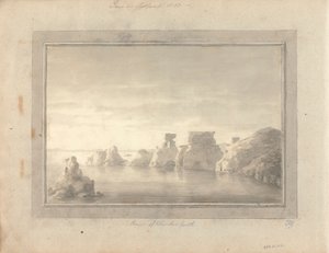 Utsikt i England, Skottland og Wales: Ruinene av Dunbar Castle, HG/Tur i Skottland