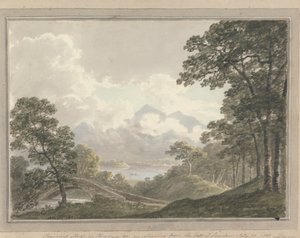 Utsikt i England, Skottland og Wales: Forbigående effekt på Skodow og c., ved retur fra Lowdoors fall, 30. juli 1805 av Amos Green
