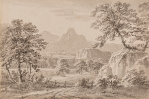 Yorkshire Capriccio (penn, pensel og vask på papir) av Amos Green