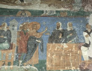 Kristus før Annas og Kaifas, 1100-tallet