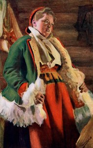 Braskkulla, en bondepike fra Moro, 1911-1912 av Anders Leonard Zorn