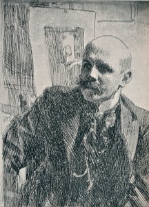 Grev Georg von Rosen 1843-1923, svensk maler, 1893, 1898 av Anders Leonard Zorn