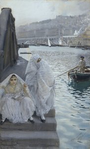 Fra Algiers havn par Zorn, Anders Leonard (1860-1920). Akvarell på papir, størrelse: 67x41 av Anders Leonard Zorn