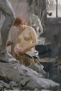 I Wickstroms studio av Anders Leonard Zorn