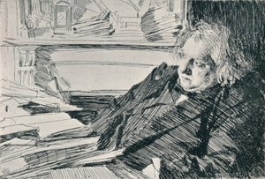 Joseph Ernest Renan 1823-1892, 1892, 1898 av Anders Leonard Zorn