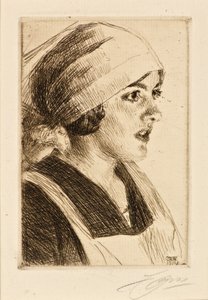 Studie av en kvinne av Anders Leonard Zorn