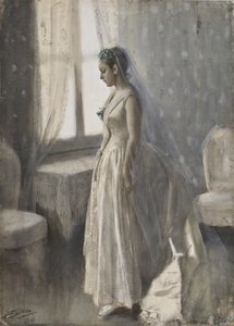 Bruden, 1886 av Anders Leonard Zorn