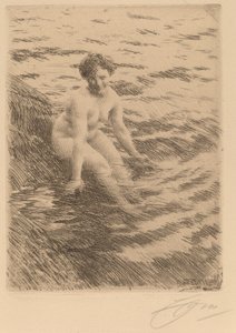 Våt, 1911. av Anders Leonard Zorn