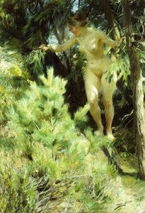 Wood-Sprite, 1892 av Anders Leonard Zorn
