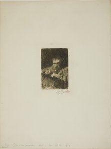En maler-etser (selvportrett) av Anders Leonard Zorn