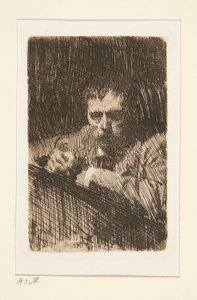 A Painter-Etcher (selvportrett) av Anders Leonard Zorn