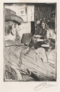 Albert Besnard og hans modell av Anders Leonard Zorn