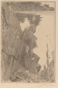 Bather III (Back Bather) av Anders Leonard Zorn