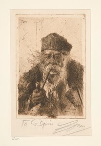 Bøddel fra Siebenburger (ungarsk sigøyner) av Anders Leonard Zorn