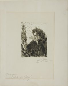Jente med en sigarett II av Anders Leonard Zorn