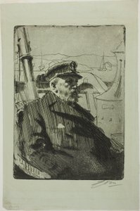 Kong Oscar II (andre plate) av Anders Leonard Zorn