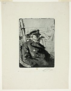 Kong Oscar II (andre plate) av Anders Leonard Zorn