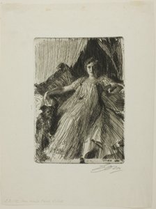 Maud Cassel (Mrs. Ashley) av Anders Leonard Zorn