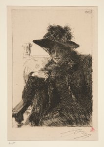 Mme. Armand Dayot av Anders Leonard Zorn