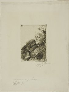 Fru Georges May II av Anders Leonard Zorn