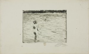 Mor bader av Anders Leonard Zorn