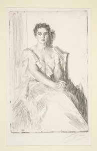 Mrs. Cleveland av Anders Leonard Zorn