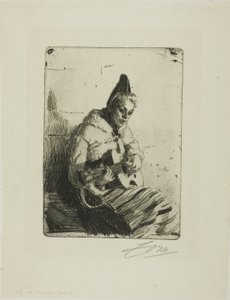 Gammel ballade II av Anders Leonard Zorn