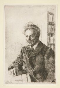 Portrett av August Strindberg av Anders Leonard Zorn
