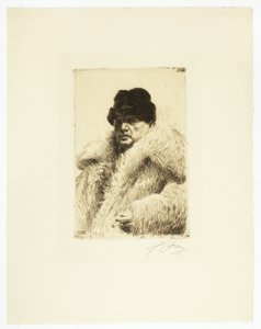 Selvportrett 1916 av Anders Leonard Zorn