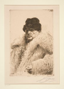 Selvportrett 1916 av Anders Leonard Zorn