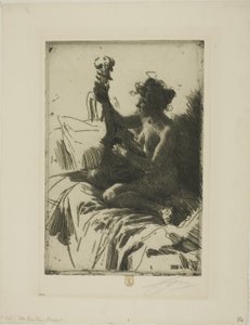 Suvenir eller gitaren av Anders Leonard Zorn