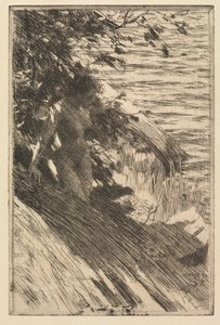 Den store baderen, 1895. av Anders Leonard Zorn