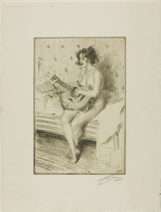 Gitarspilleren av Anders Leonard Zorn