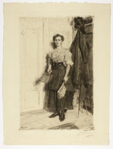 Den nye hushjelpen av Anders Leonard Zorn