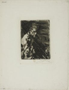 Landsbyfiolinist av Anders Leonard Zorn