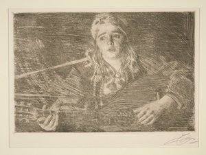 Kvinne med svensk lut av Anders Leonard Zorn